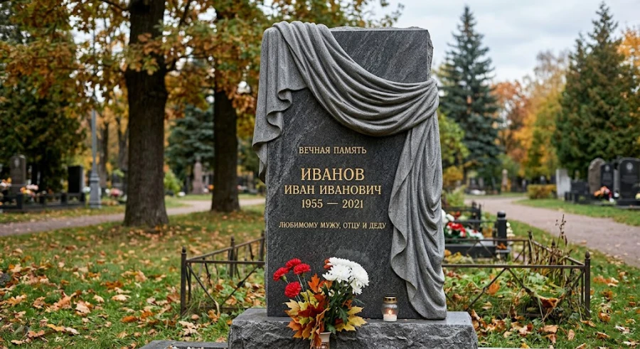 pamyatnik-s-drapirovkoy-iz-kamnya